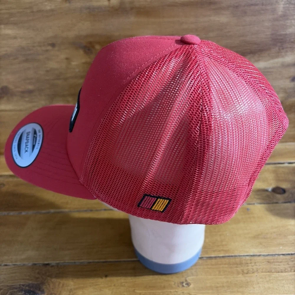 Yupoong Ralliart Trucker Hat Mens OSFA Red Mitsubishi‎ Racing Snapback Cap
